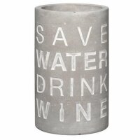 Räder Beton Weinkühler | save water drink wine