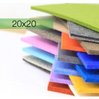 Metz Textil & Design Filzuntersetzer quadratisch | 20 x 20 cm | kirschrot
