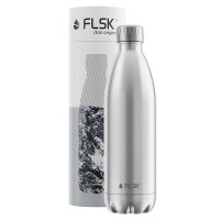FLSK Edelstahl Isolierflasche silber 1.0 l