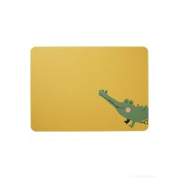Asa Selection Kinder-Tischset Croco Krokodil | gelb